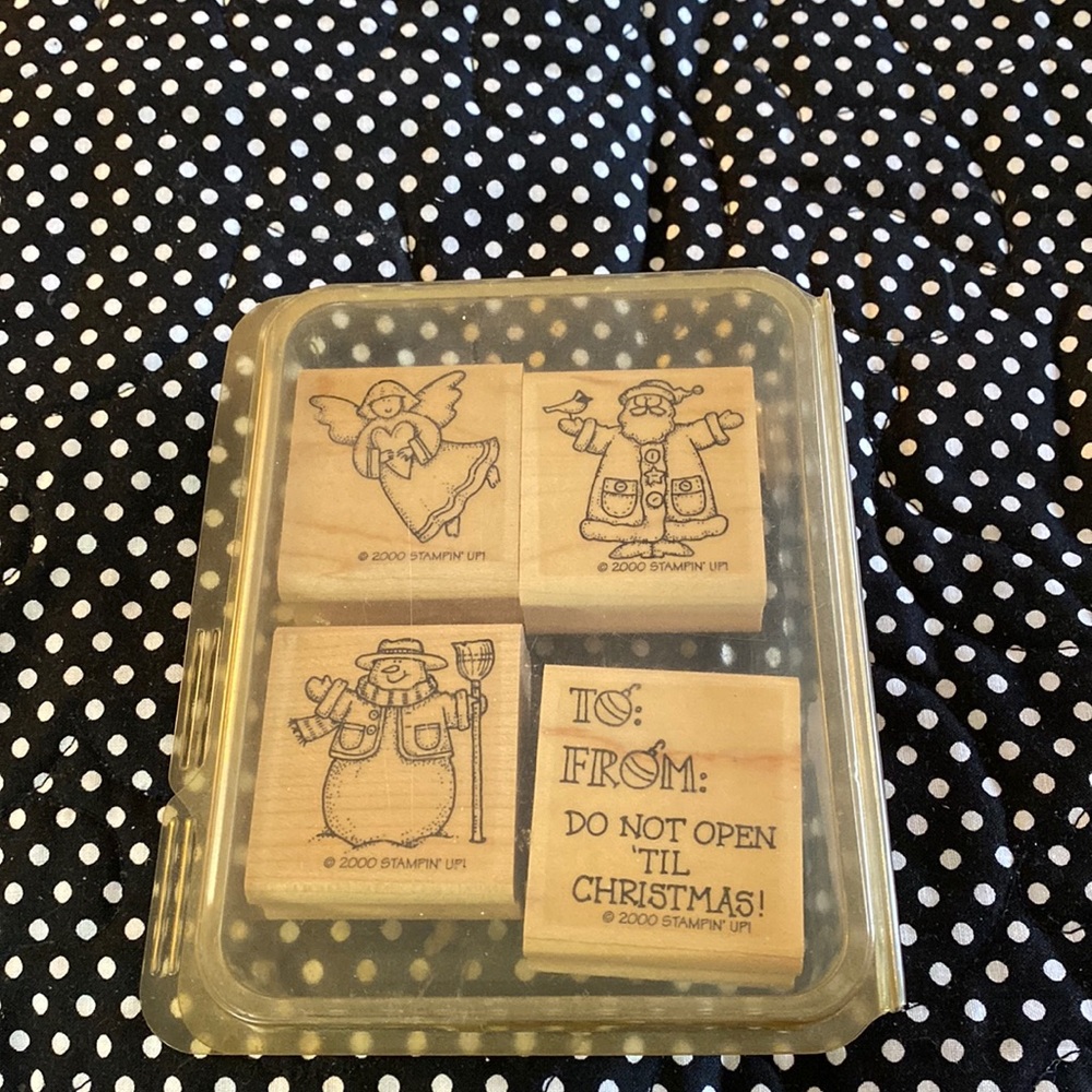 Stampin Up! Like new set of four stamps!